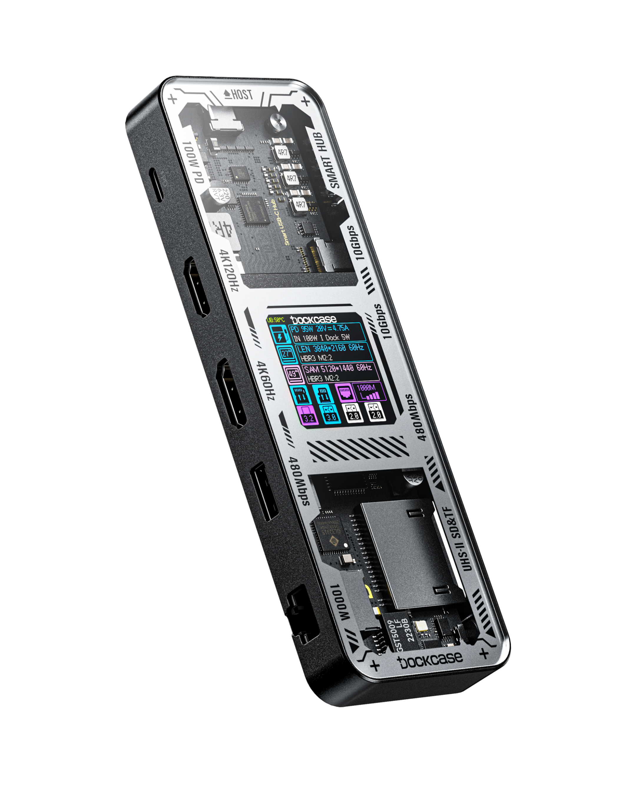 Dockcase Smart 10-in-1 USB-C Hub - Dual HDMI (Explorer Edition)