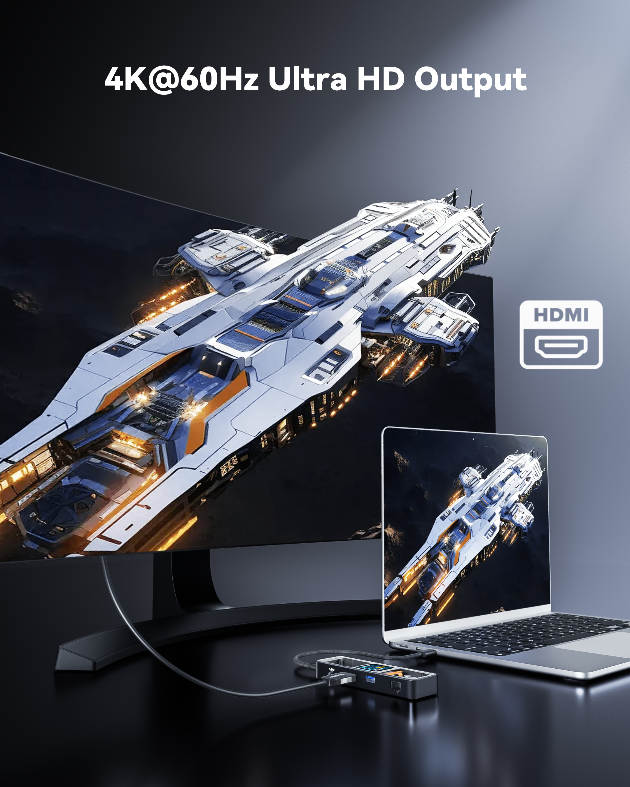 Dockcase Smart 6-in-1 USB-C Hub (Explorer Edition)