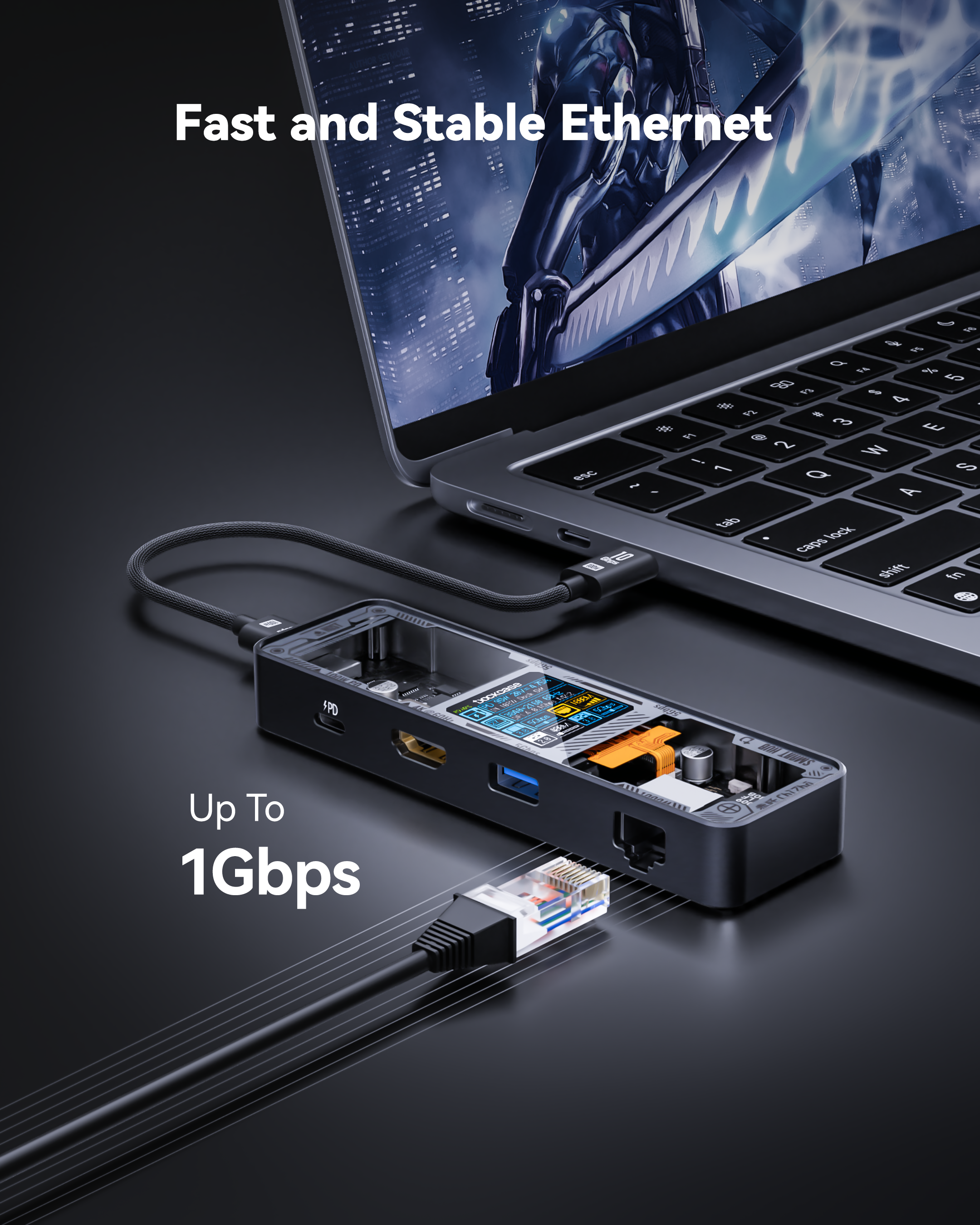Dockcase Smart 6-in-1 USB-C Hub (Explorer Edition)