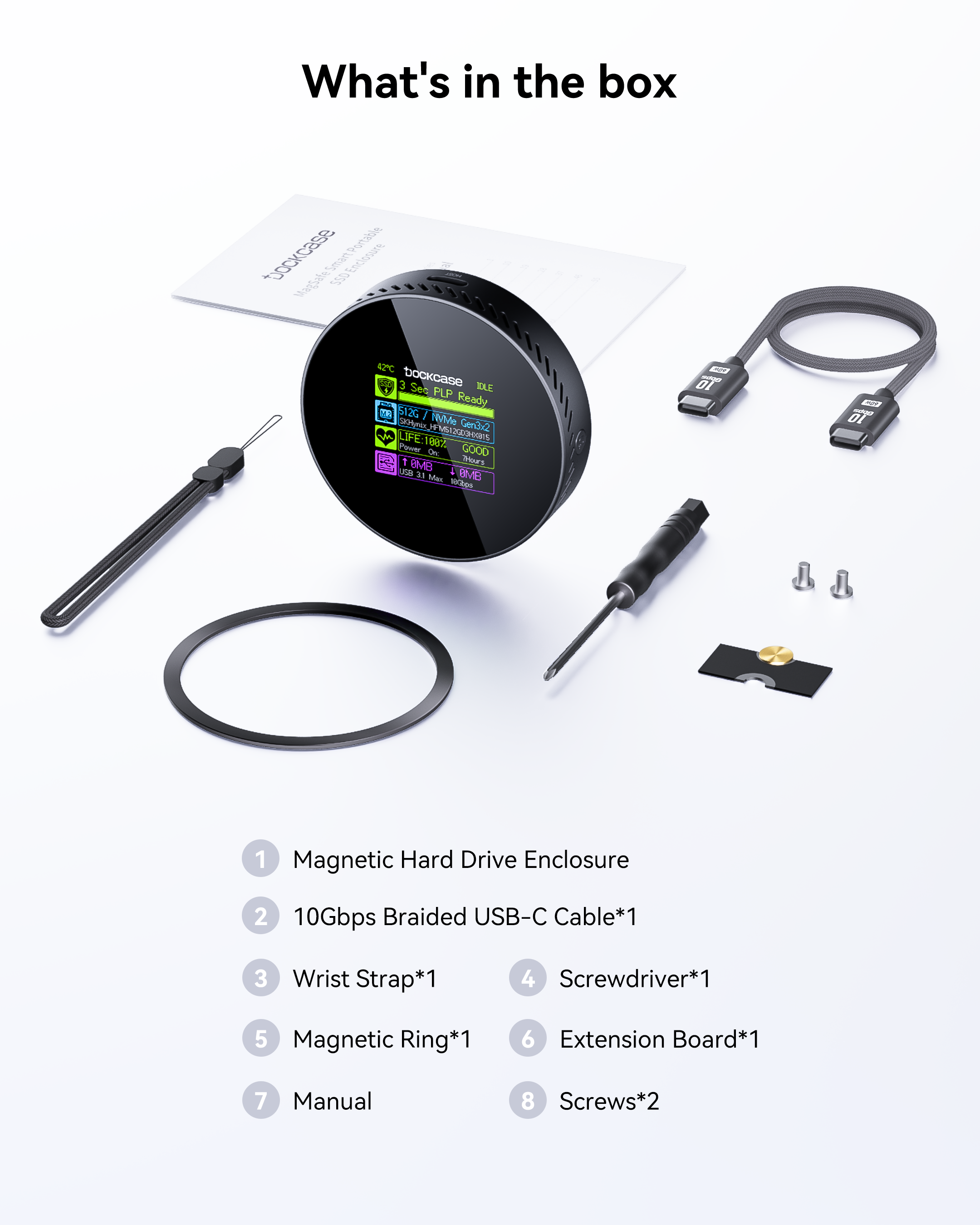 Dockcase Smart Magsafe M.2 NVMe SSD Enclosure - 100W PD