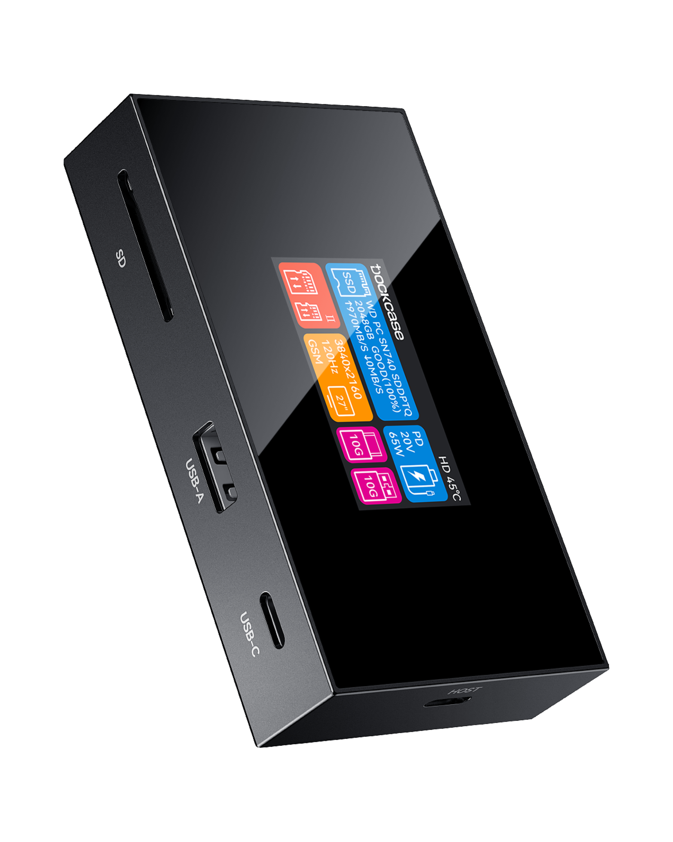 Dockcase Smart USB-C Hub 7-in-1 with M.2 SSD Enclosure