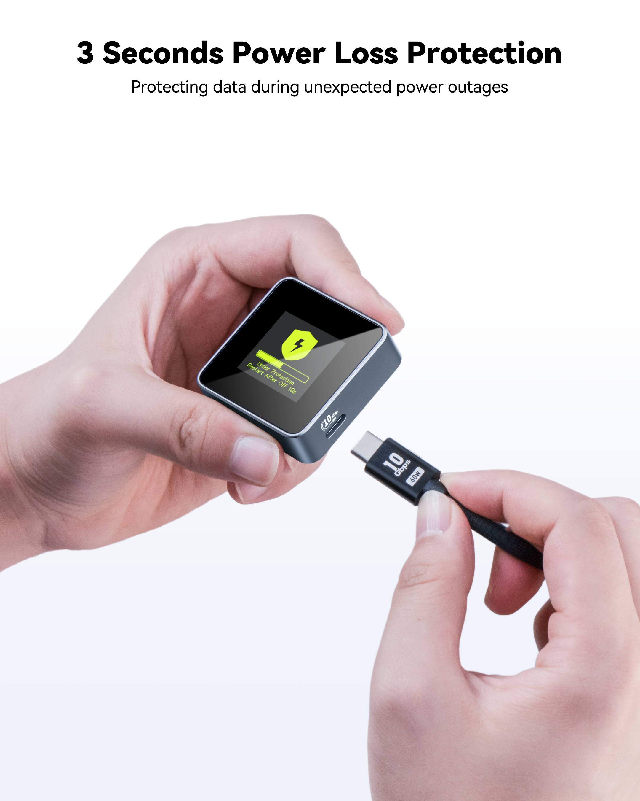 Dockcase Pocket Smart 2230 M.2 NVMe SSD Enclosure - Grey