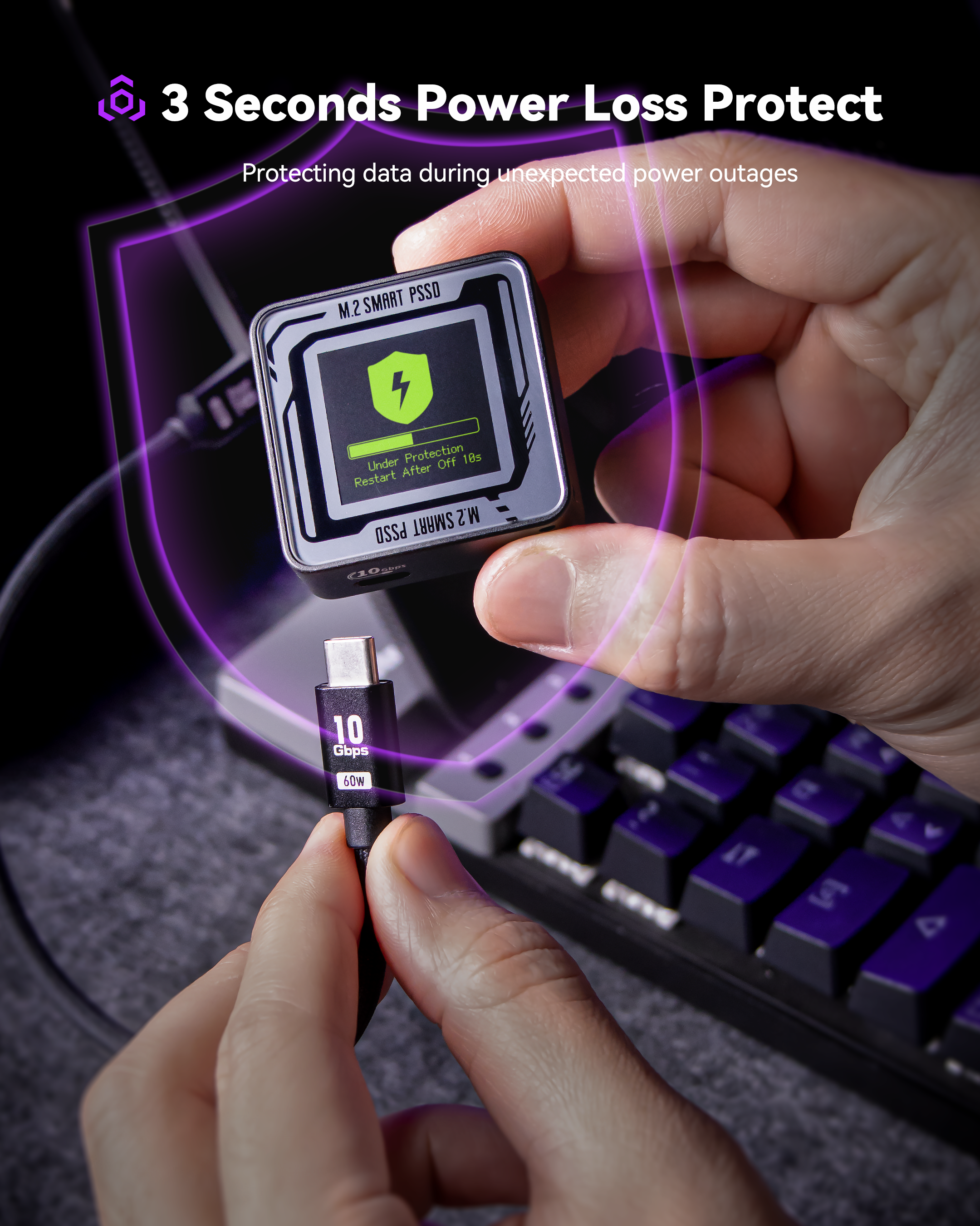 Dockcase 1TB Pocket Portable SSD