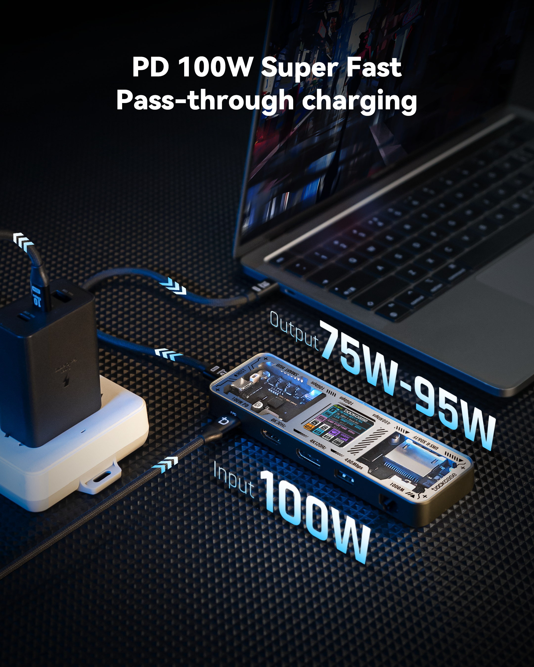 Dockcase Smart 10-in-1 USB-C Hub - HDMI & DP (Explorer Edition)