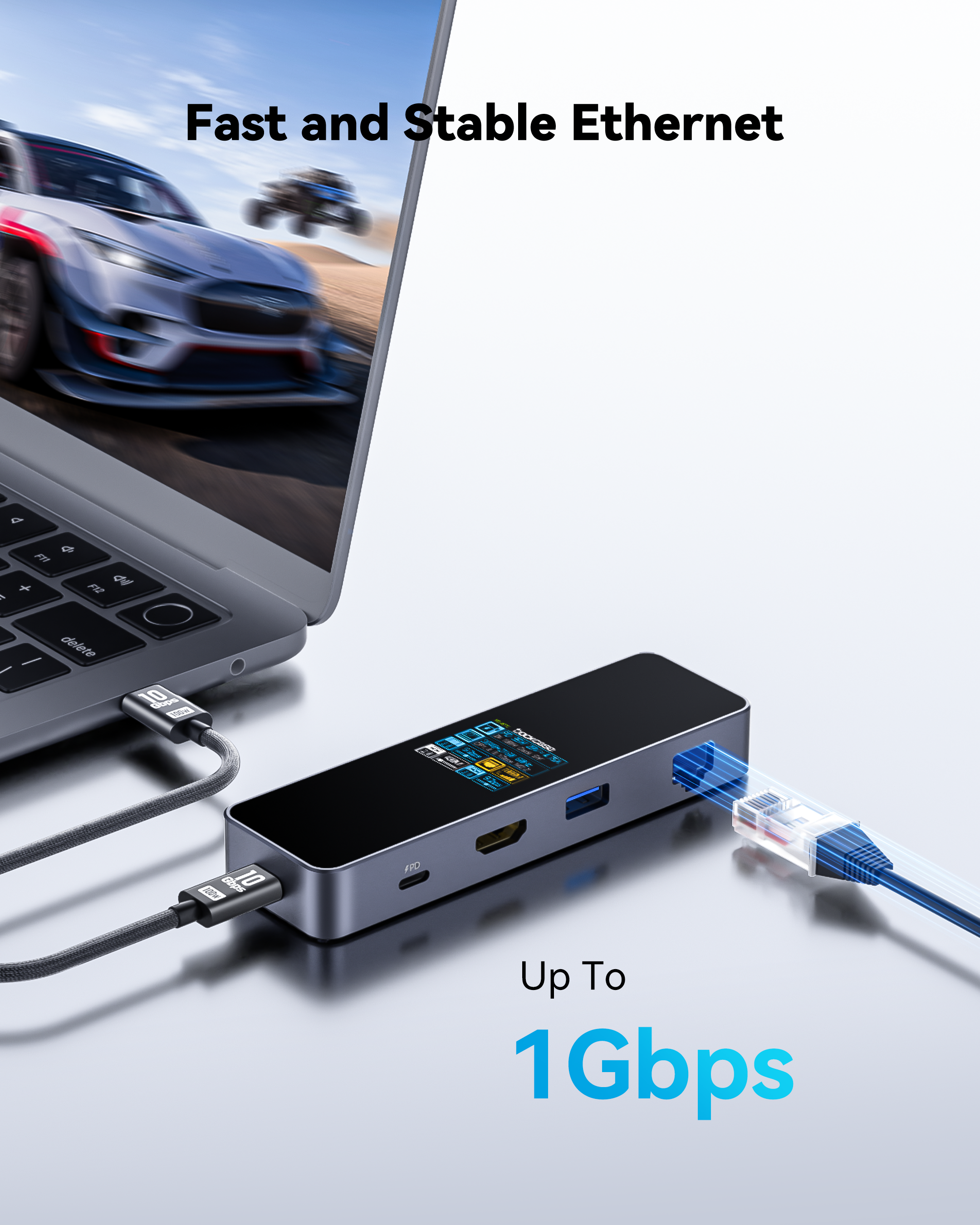 Dockcase Smart 6-in-1 USB-C Hub