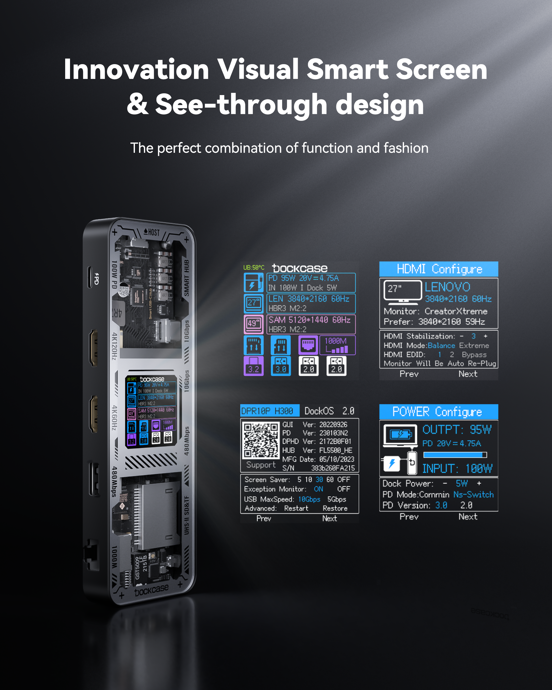 Dockcase Smart 10-in-1 USB-C Hub - Dual HDMI (Explorer Edition)