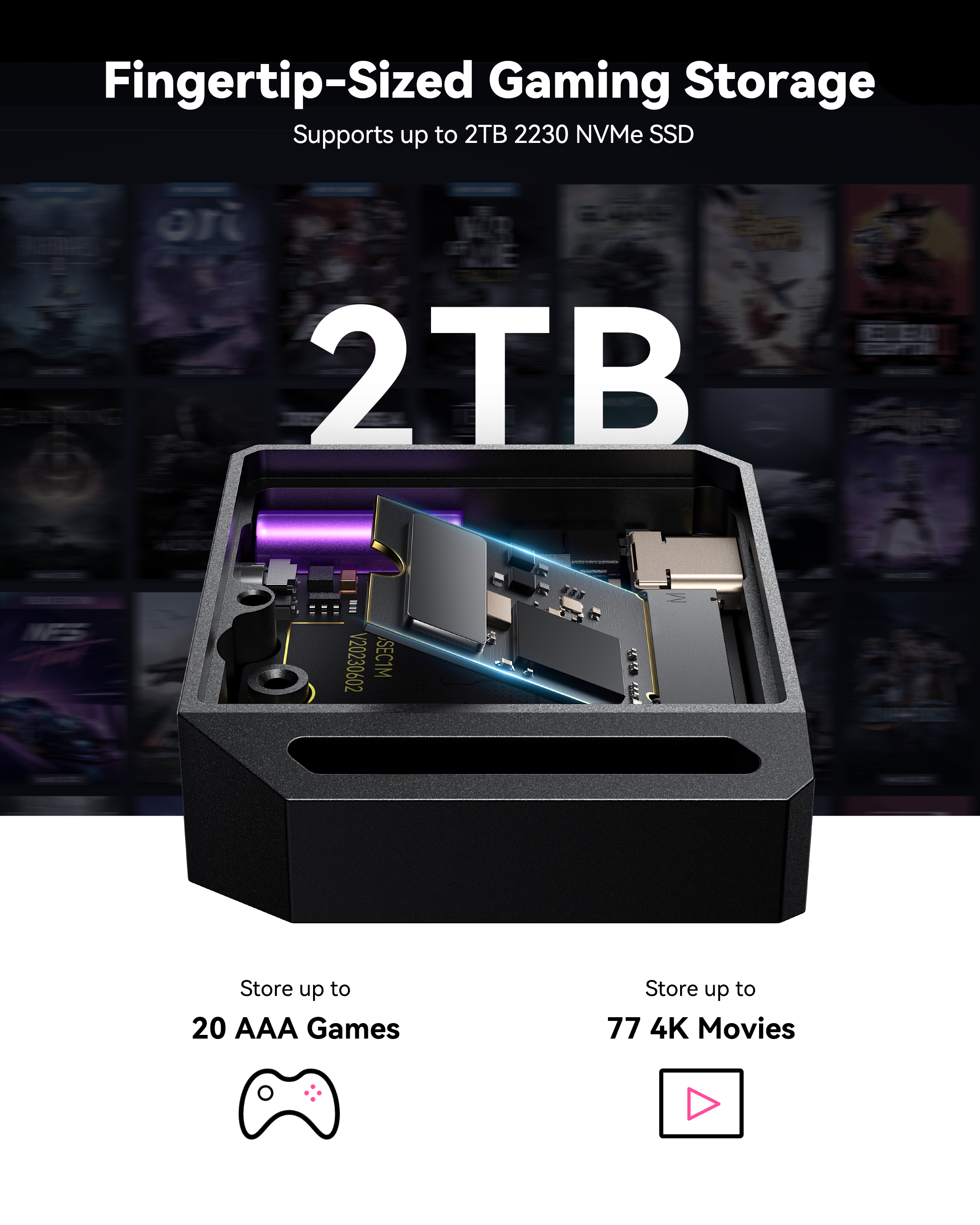 Dockcase Chizha Pocket Smart 2230 M.2 NVMe SSD Enclosure