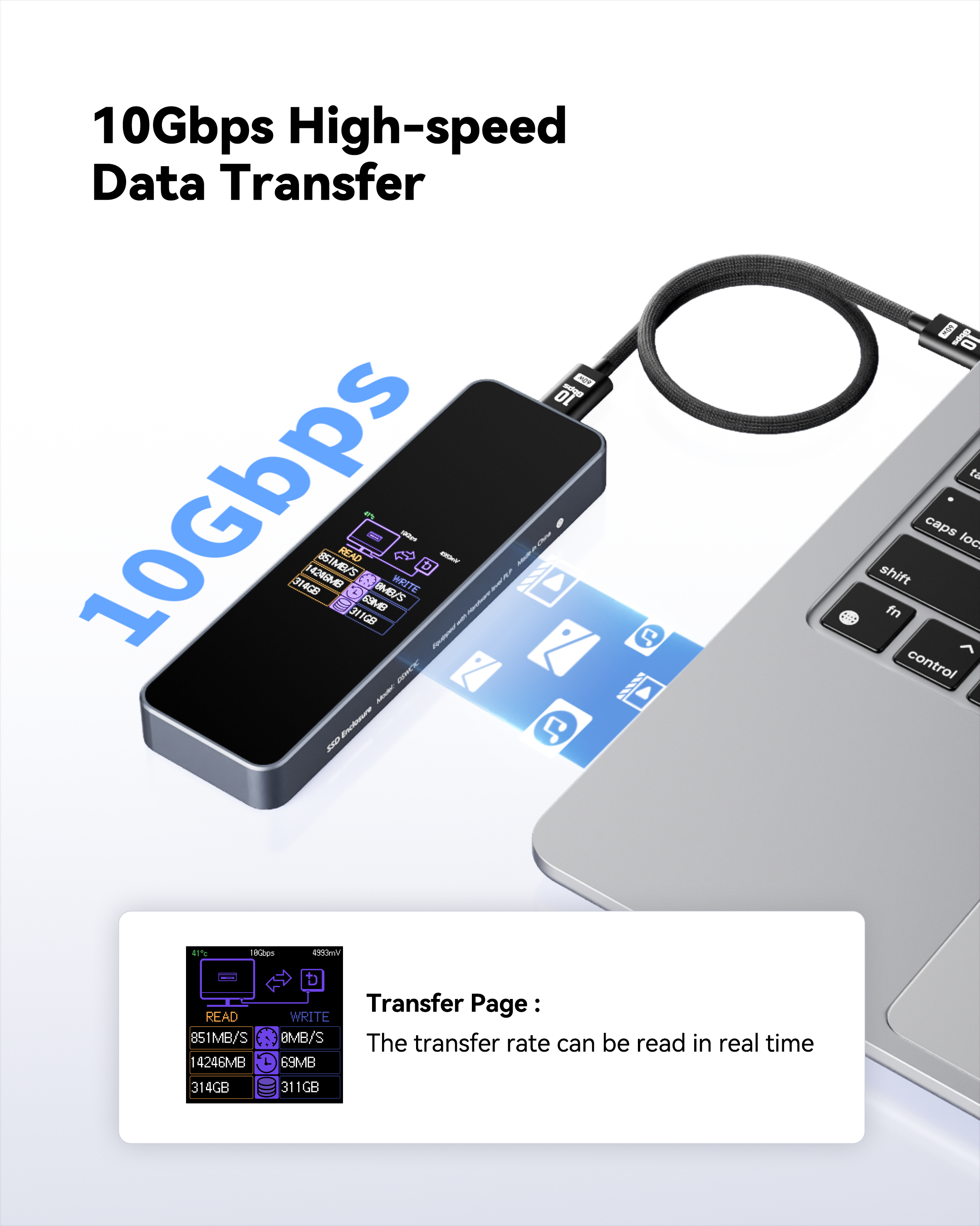 Dockcase Smart M.2 NVMe SSD Enclosure