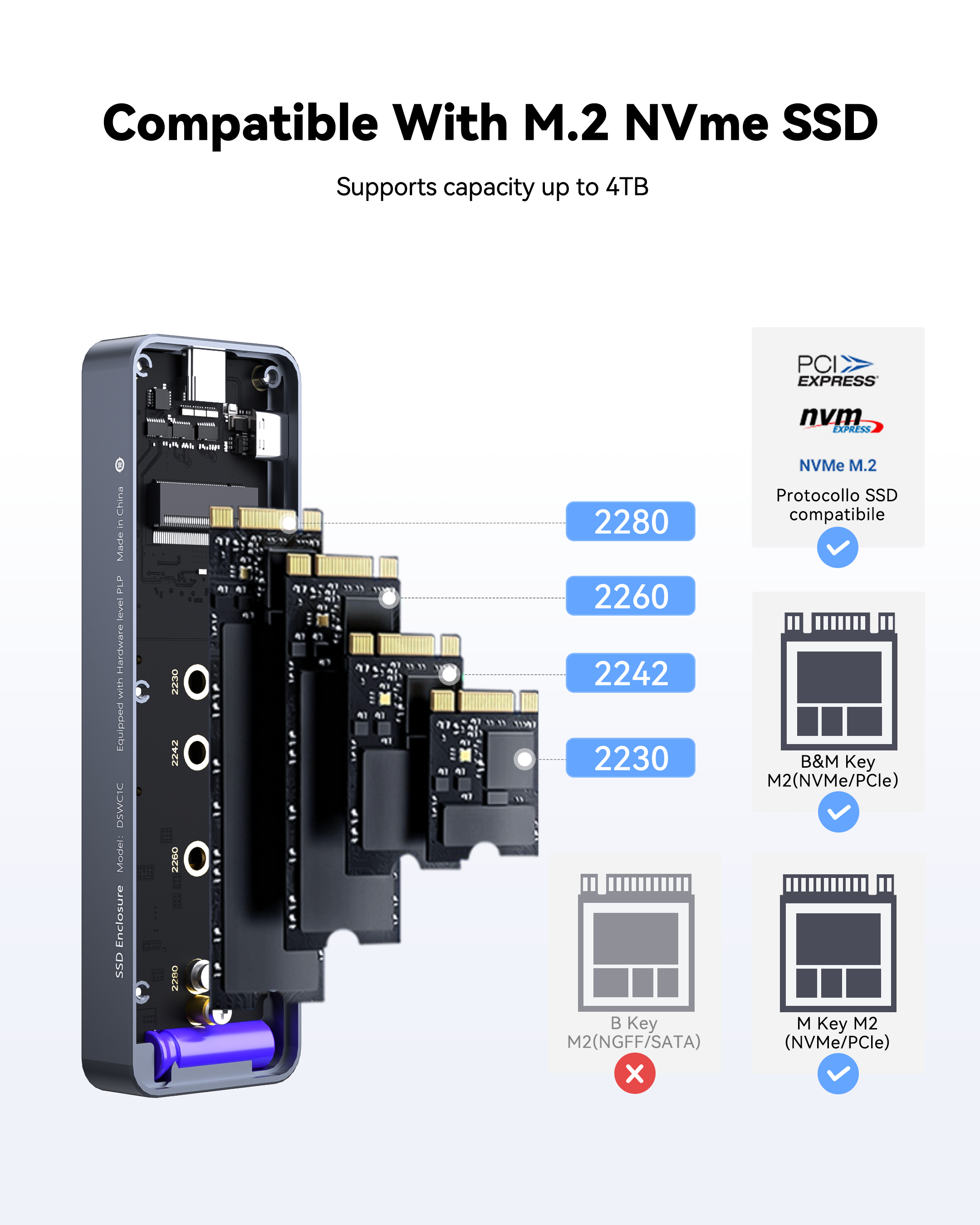 Dockcase Smart M.2 NVMe SSD Enclosure