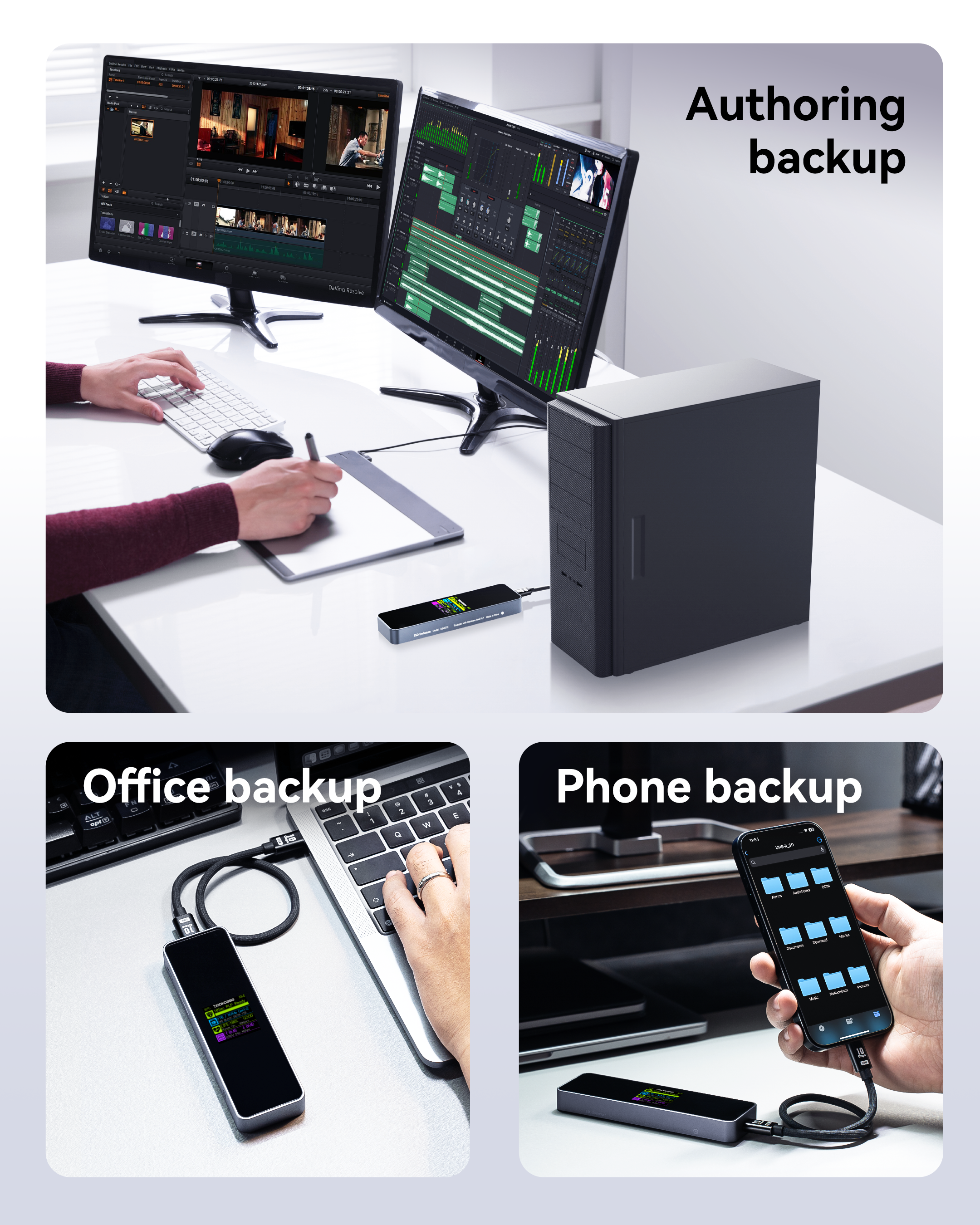 Dockcase Smart M.2 NVMe SSD Enclosure