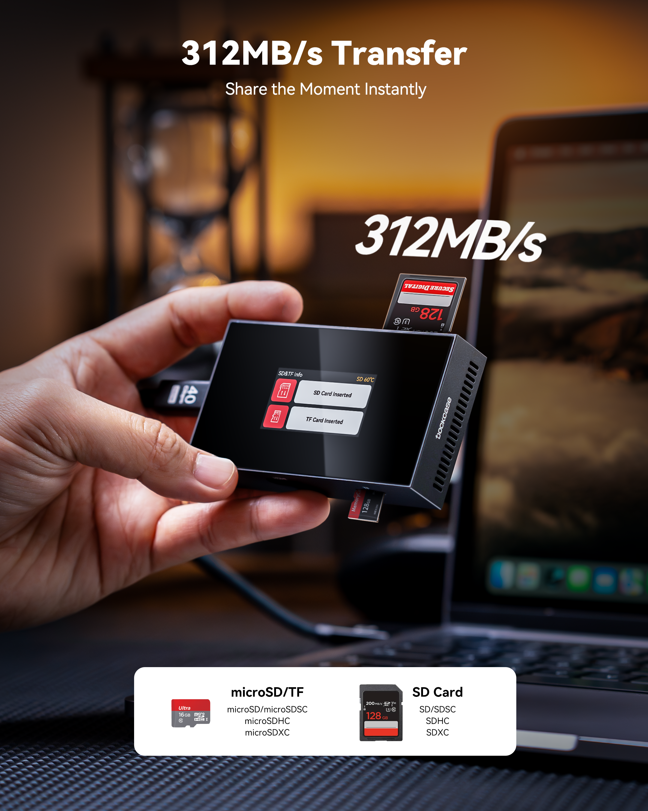 Dockcase Smart USB-C Hub 7-in-1 with M.2 SSD Enclosure