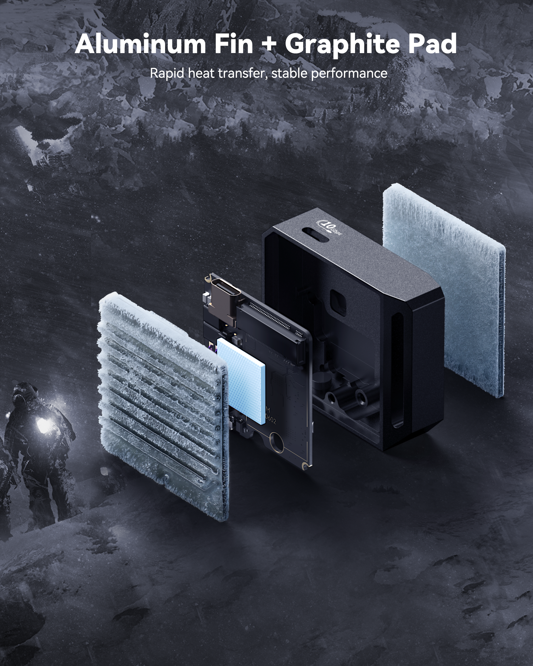 Dockcase Chizha Pocket Smart 2230 M.2 NVMe SSD Enclosure