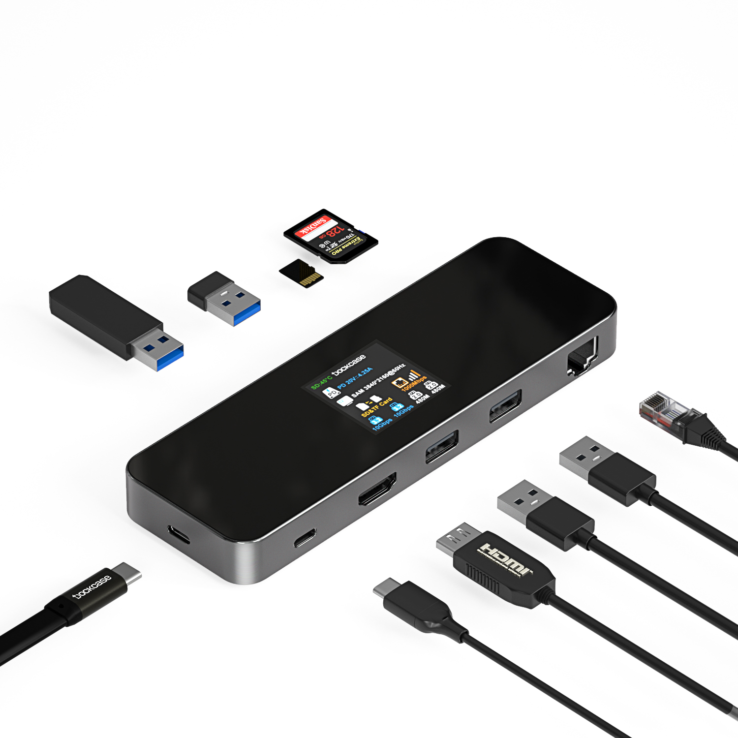 Express Tålmodighed dal DockCase USB C Visual Smart Hub 9-in-1